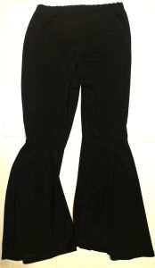 Adult Female Costumes to Hire - Plain Black Bellbottoms 